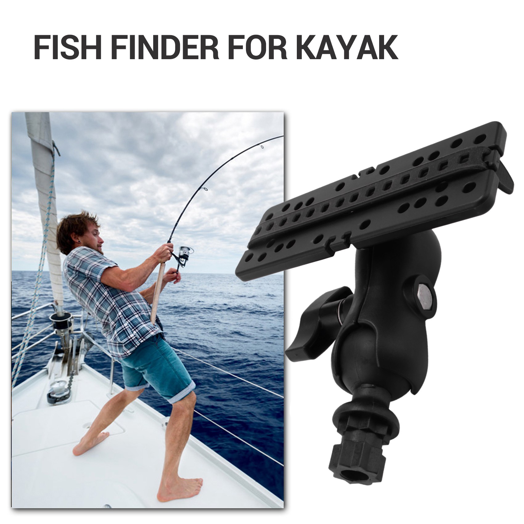 Fish Finder Mount - Support de boule NALFI avec sondeur
