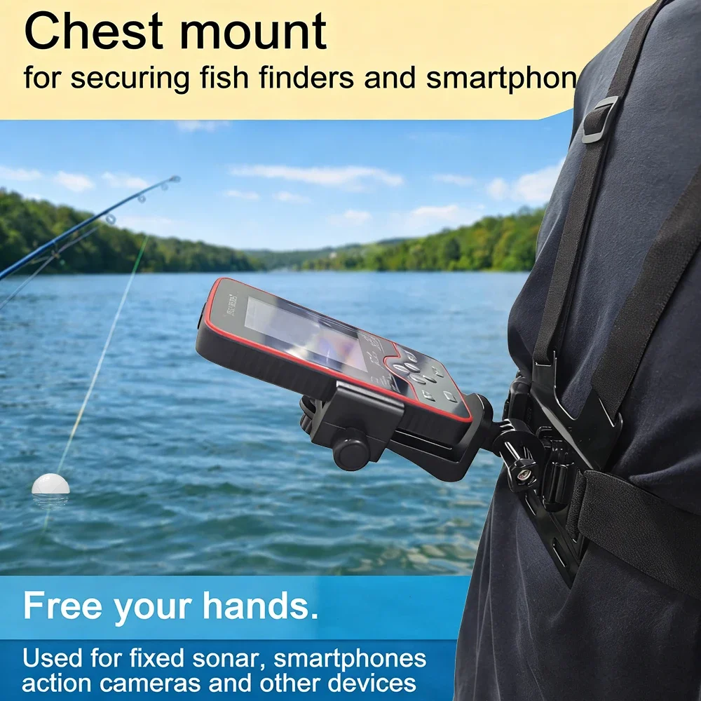 Fish Finder Mount - Support de poitrine pour sonar de
